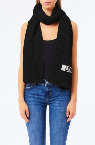 Pleten šal s logotipom