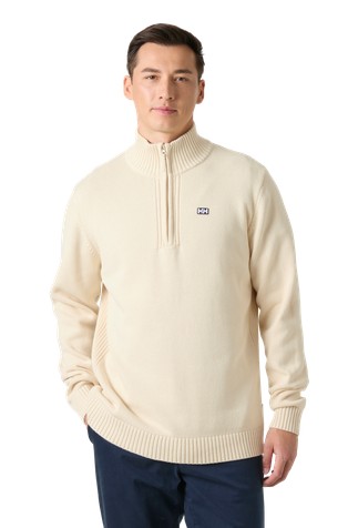 Smoegen pleten pamučni pulover s djelomičnim kopčanjem