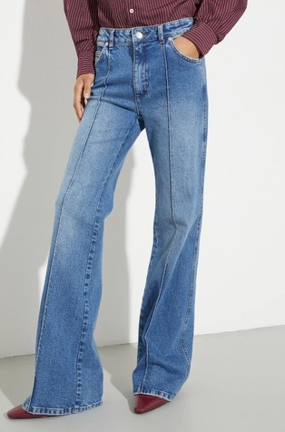 Re-Edit zvonaste jeans hlače i odgovarajuća shopper torba