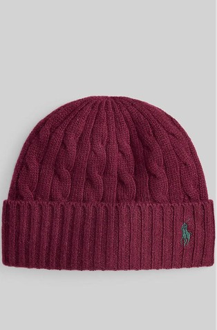 Pletena kapa od mješavine vune