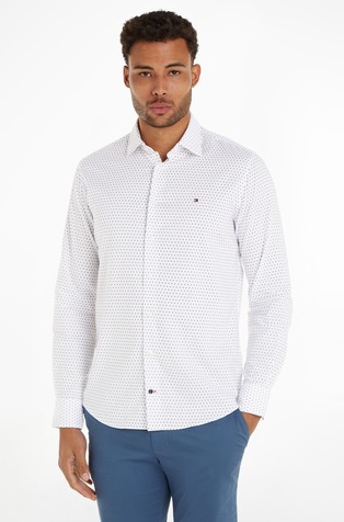 Oxford Shirt With Circle Print