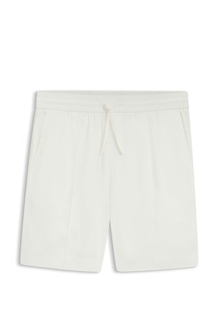 Straight-fit shorts in a linen blend