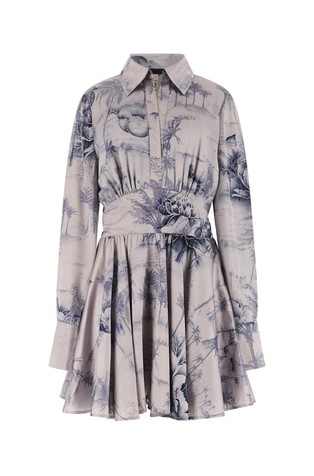 Short dress with pattern