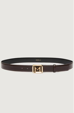 Kožni remen s logo kopčom