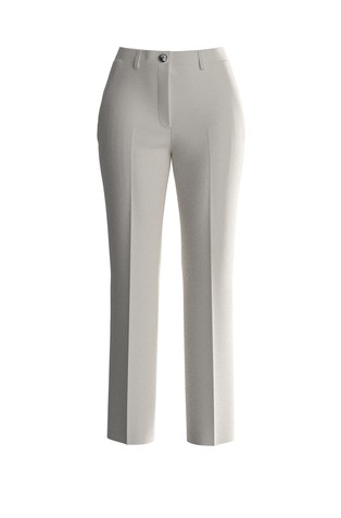 Slim fit trousers in viscose-blend