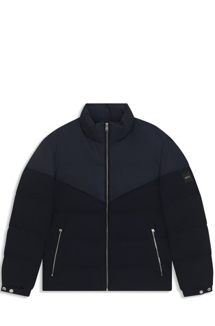 Vodootporna prošivena jakna od kombinacije tkanina