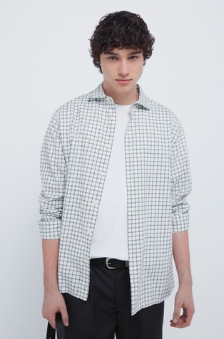 Flanelska pamučna košulja s kariranim uzorkom