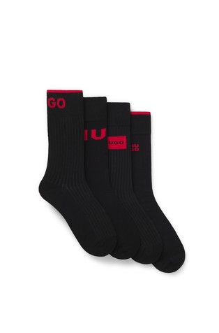 Paket od 4 para logo čarapa