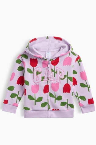 Gap logo hoodie s uzorkom za djecu djevojčice