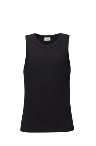 Ribbed tank top in cotton