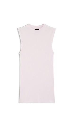 Rebrasto pleten top s povišenim ovratnikom