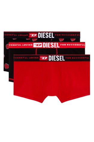 Paket od 3 para bokserica s logo obrubom i uzorkom srca