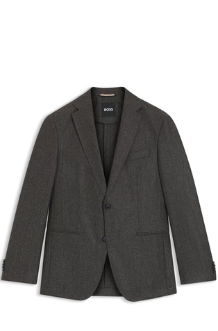 Slim fit sako od djevičanske vune s mikrouzorkom