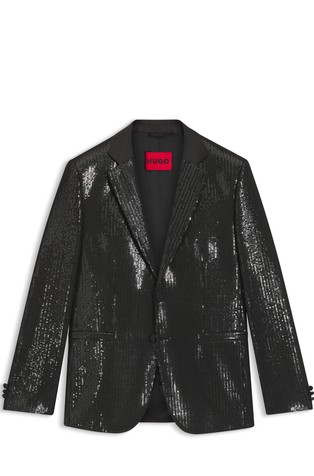 Extra-slim fit sako sa šljokicama