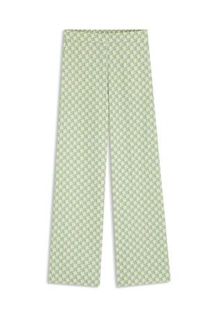 Relaxed fit hlače s geometrijskim uzorkom