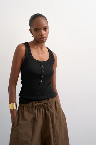 TSELLA majica bez rukava od rastezljivog pamuka