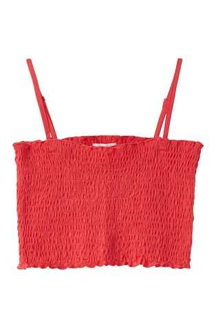 Elastično prošiven cropped top s uklonjivim naramenicama