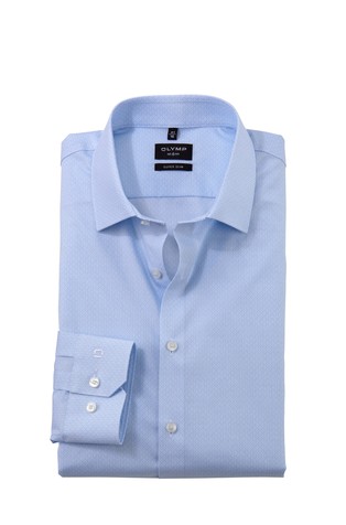 No. Six super slim patterned shirt