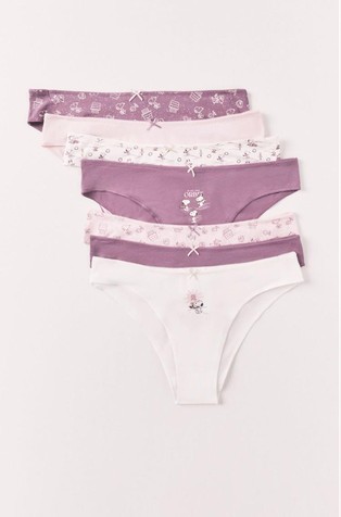 Snoopy paket od 7 pari brazilki od rastezljivog pamuka