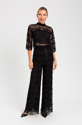 Macramé lace blouse