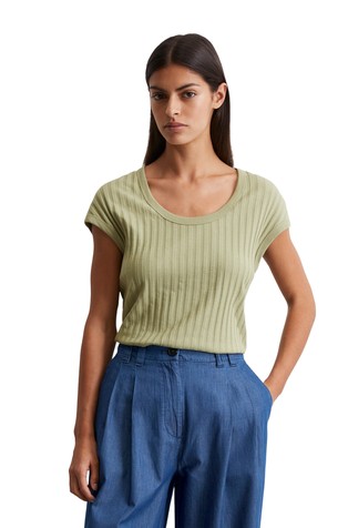 T-shirt in modal-organic cotton blend