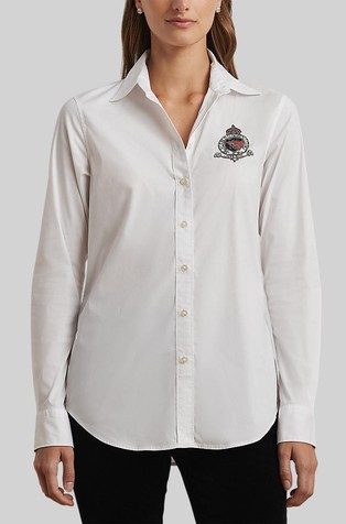 Classic fit košulja s našivkom grba