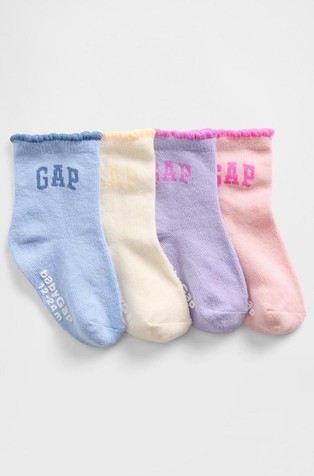 Paket od 4 para logo čarapa za djecu djevojčice