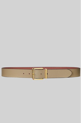 Reversible Crosshatch Leather Belt