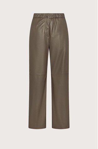 Cropped hlače od nappa kože