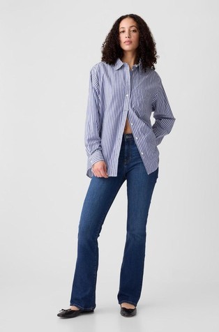 Mid Rise Baby Boot Jeans