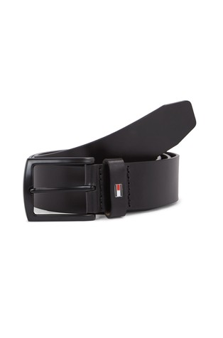 Denton leather belt with tonal buckle