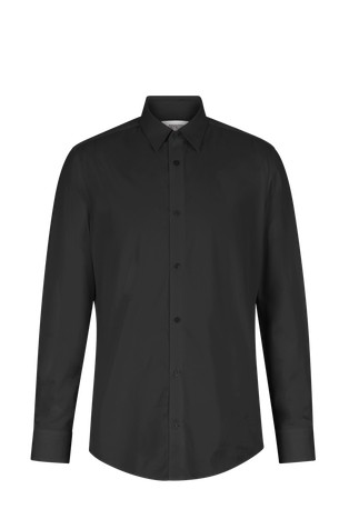 Slim fit košulja od pamučne tkanine sa satenskim sjajem