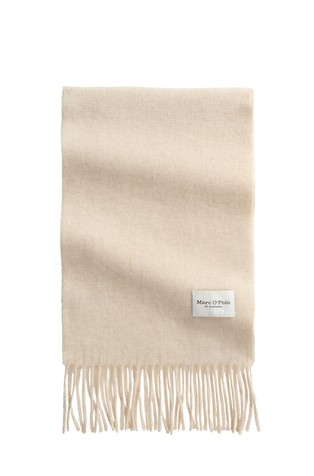 Wool scarf with fringes