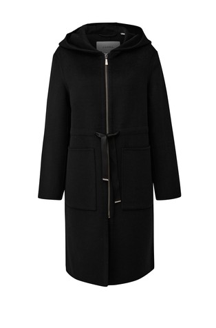 Kaput od mješavine vune s kapuljačom