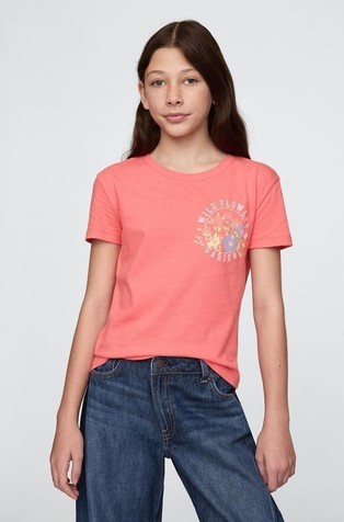 Majica kratkih rukava s printom za djevojčice