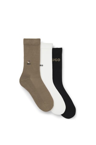 Paket od 3 para čarapa s izvezenim logotipom