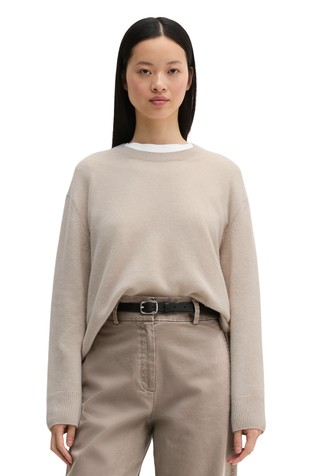 Loose fit pleten vuneni pulover