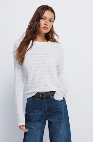 Chenille structured T-shirt