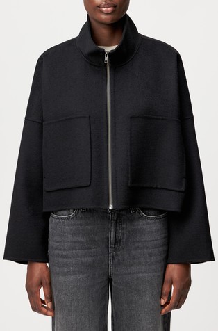 Oversized fit jakna od mješavine vune