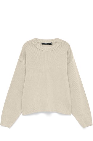 VMGOLD Rib round neck pullover