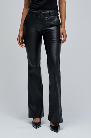 Secret Push In zvonaste chino hlače od umjetne kože