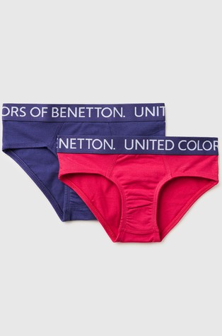 Two briefs with logoed elastic