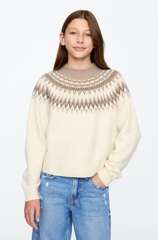 Pleten pulover za djevojčice