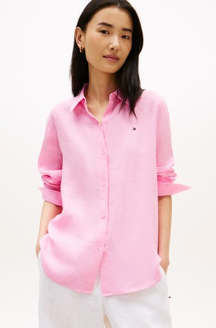 Relaxed fit lanena košulja