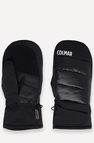 Extra-warm ski mittens with faux-fur lining