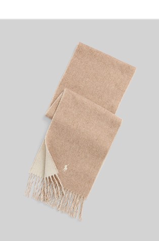Fringed Wool-blend Scarf