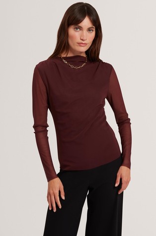 Majica s prozirnim dugim rukavima