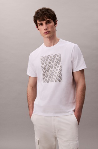 Easy fit majica s grafikom monograma