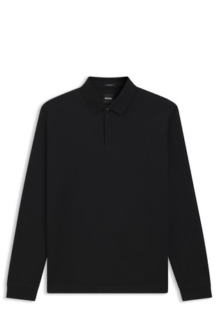 Polo majica dugih rukava od merceriziranog pamuka