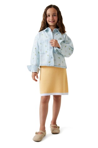 Denim jakna s vezovima